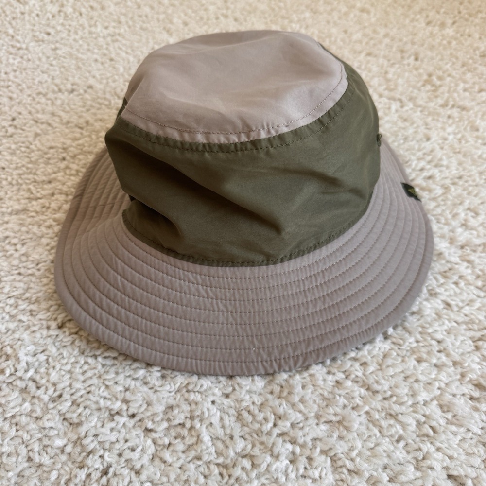 Prana Bucket Hat Unisex One Size Tan Olive Green Excellent Breathable Outdoor
